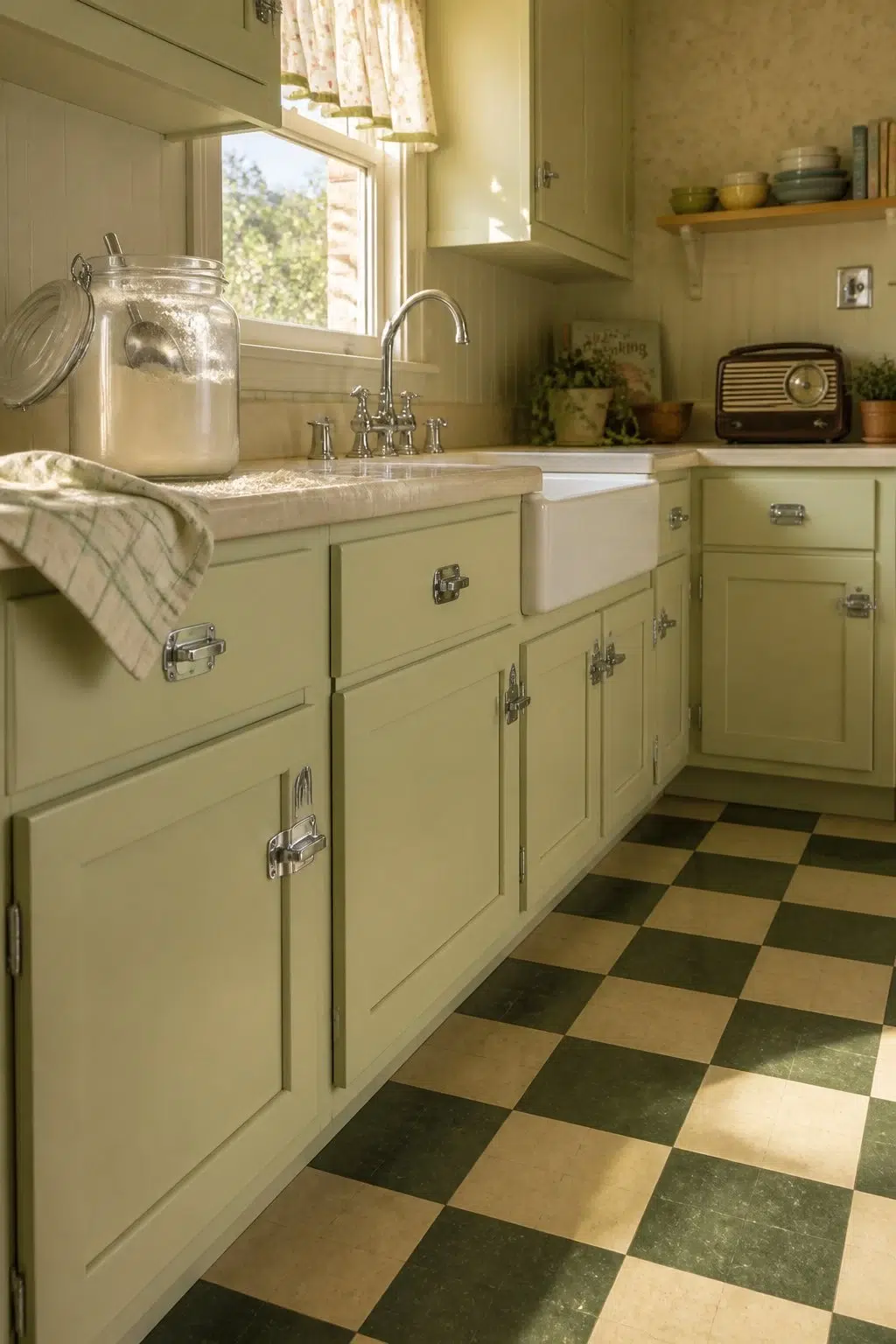 Baize Green — vintage kitchen