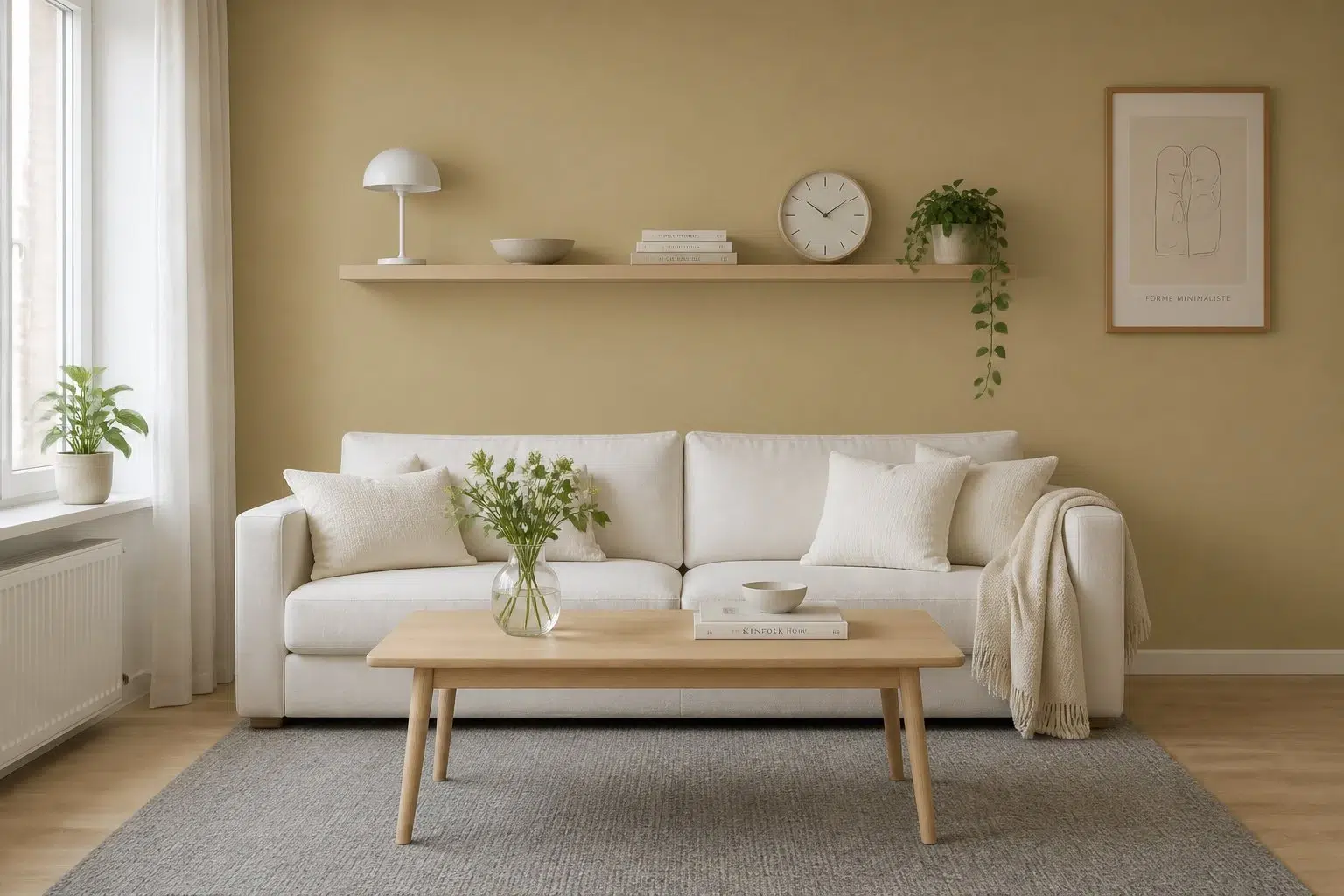Bamboo Shoot paint color — Living Room (Scandinavian)