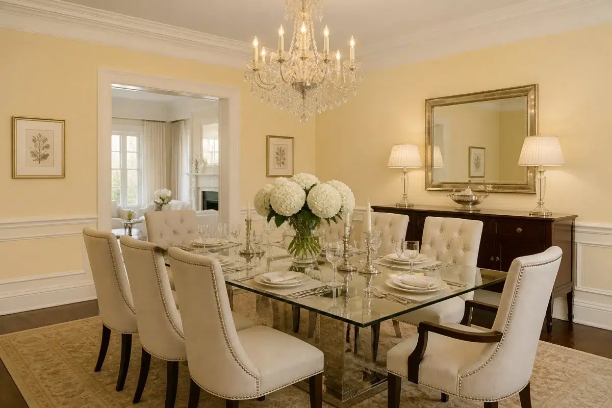 Banana Cream paint color — Dining Room (Elegant)