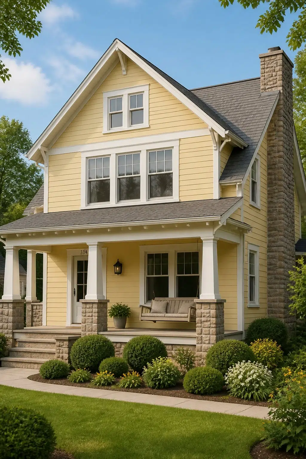 Banana Cream color — transitional house inspiration