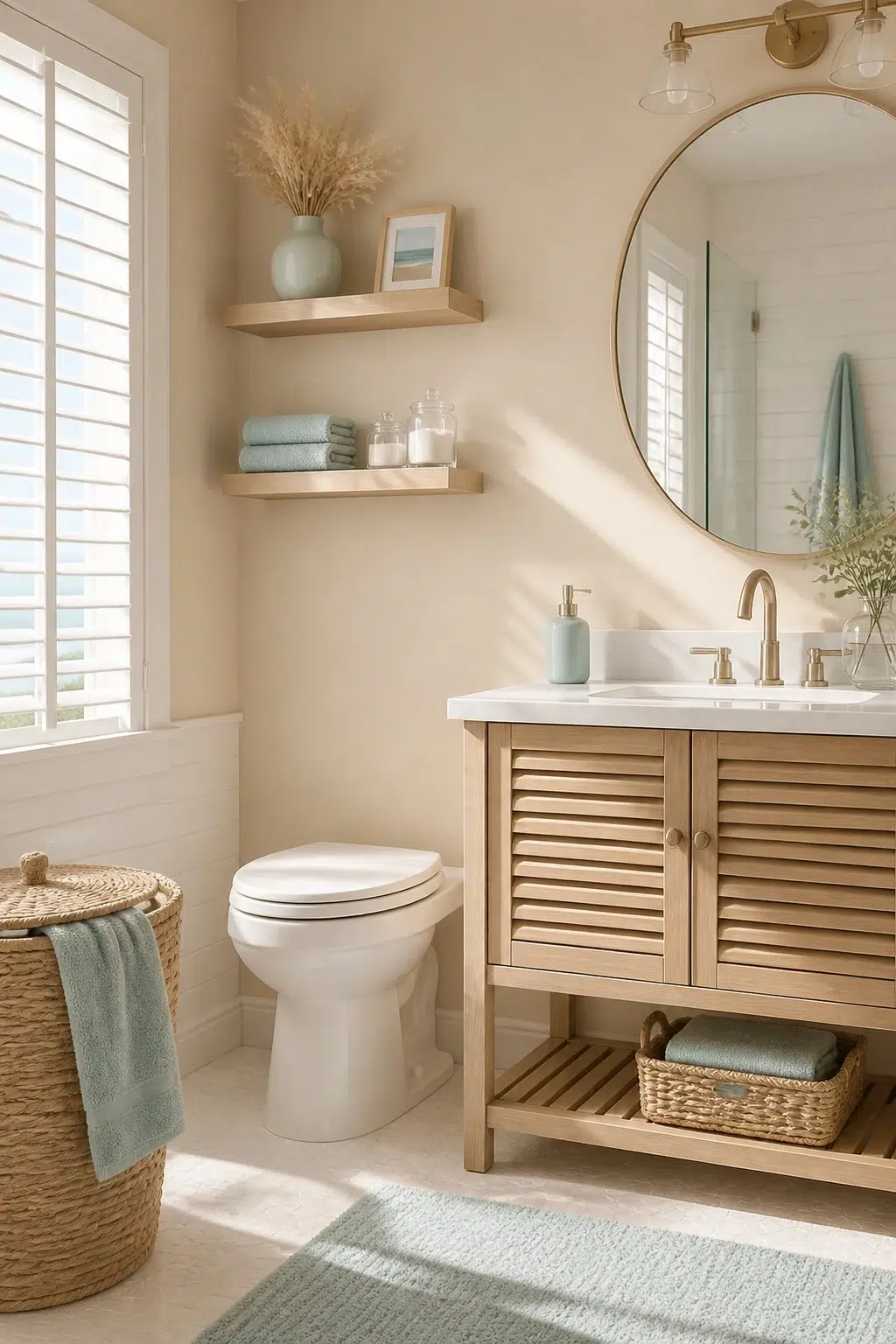 Barcelona Beige — coastal bathroom