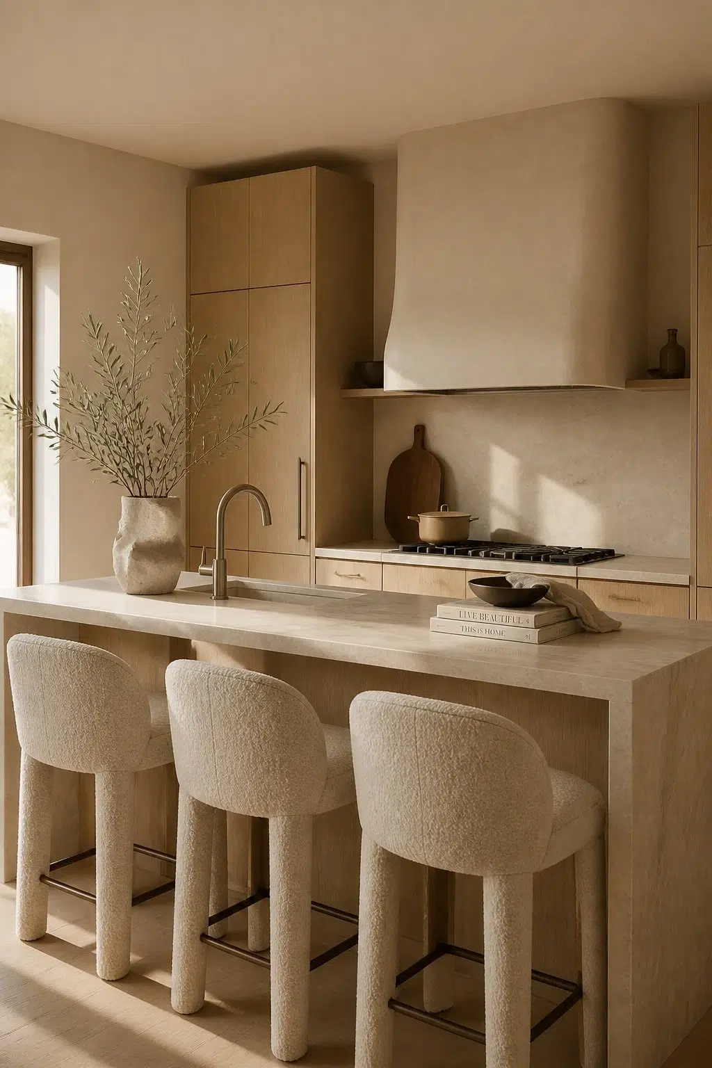 Barcelona Beige — organic modern kitchen