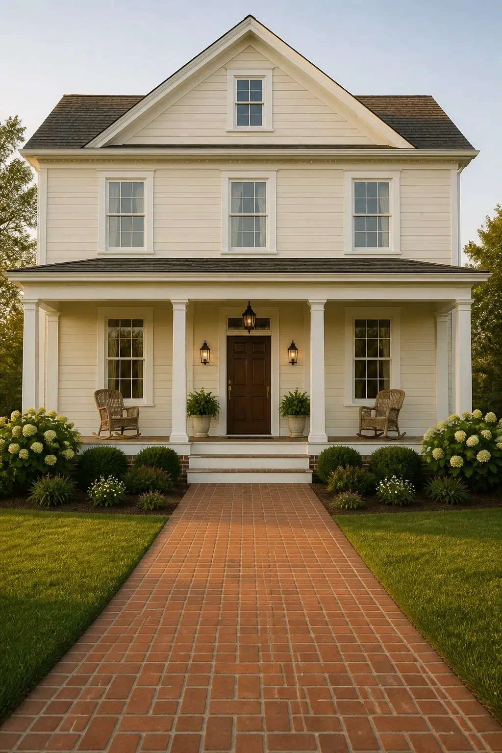 Barely Pear color — traditional house inspiration