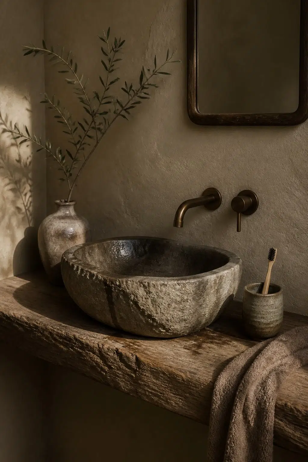 Barro Verde — wabi-sabi bathroom