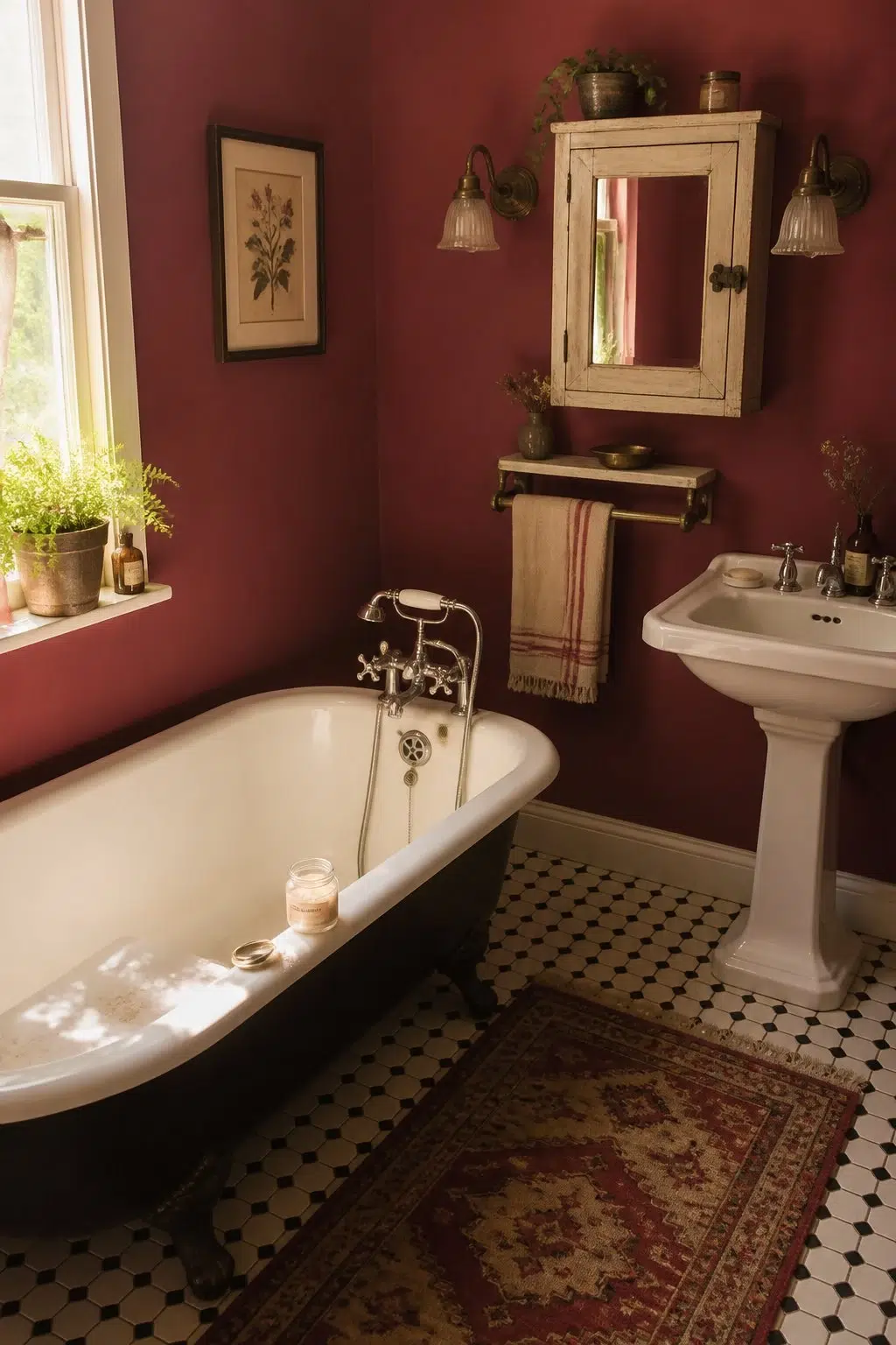 Beetroot — vintage bathroom