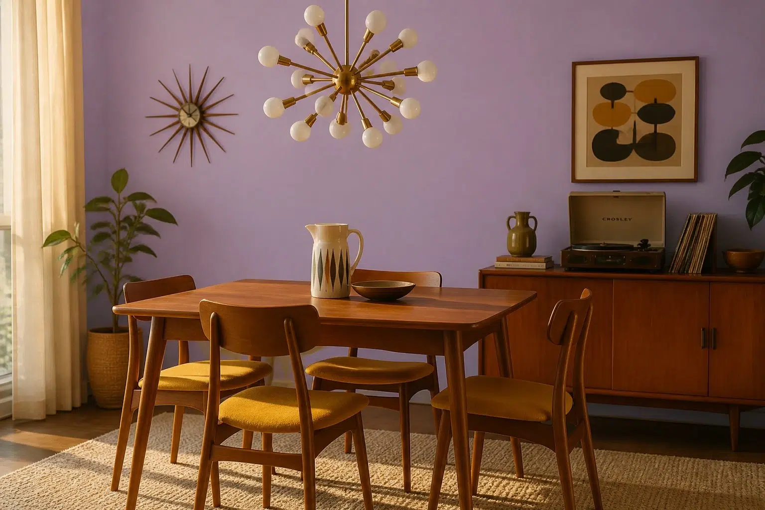 Berry Frappe paint color — Dining Room (Mid Century)